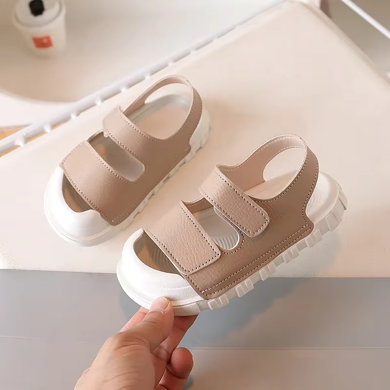 Nouvelle fille chaussure polyvalente confort décontracté enfant sandale semelles souples à la mode garçon