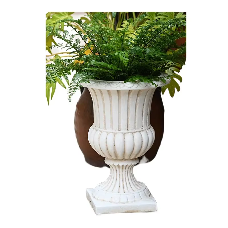 Pot de Fleur de Style Européen Rétro Grand Trophée, user inière de Plantes, Colonne Romaine Autoportante, Pot Succulent, Jardin, délégations, Grand