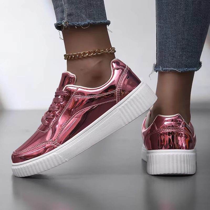 ELUVA femmes baskets chaussures de Skate décontractées en cuir PU antidérapant imperméable léger confortable Sport