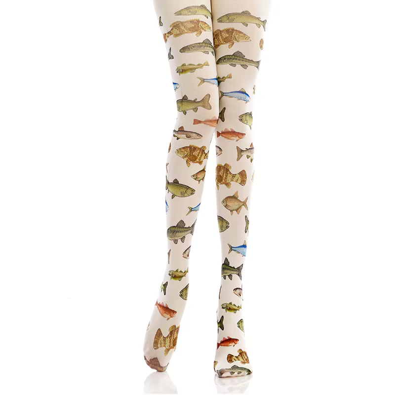 Collants de tatouage à imprimé floral de style japonais pour femmes, bas en velours, collants de boîte de nuit, collants Sweet Lolita, Y2k
