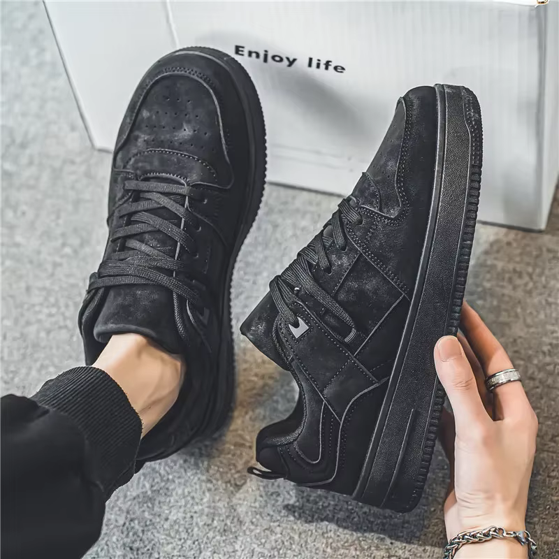 Chaussures plates originales noires Air Force pour hommes