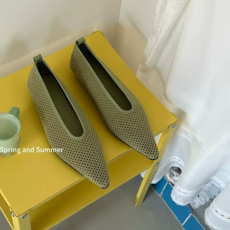 SUOJIALUN Nouvelle Collection Printemps 2026 Chaussures Bateau Femme Tendance à Bout Pointu