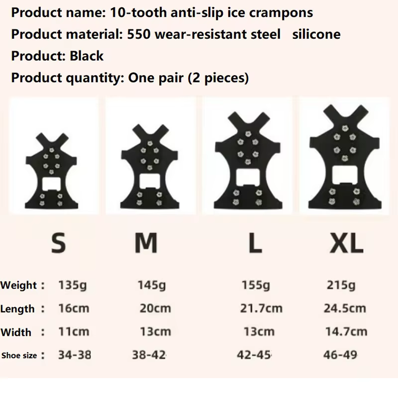 Chaussures d'extérieur à 10 clous