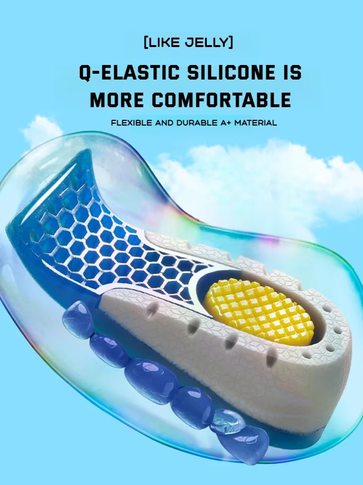 1 paire de semelles intérieures de chaussures en Gel pour pieds