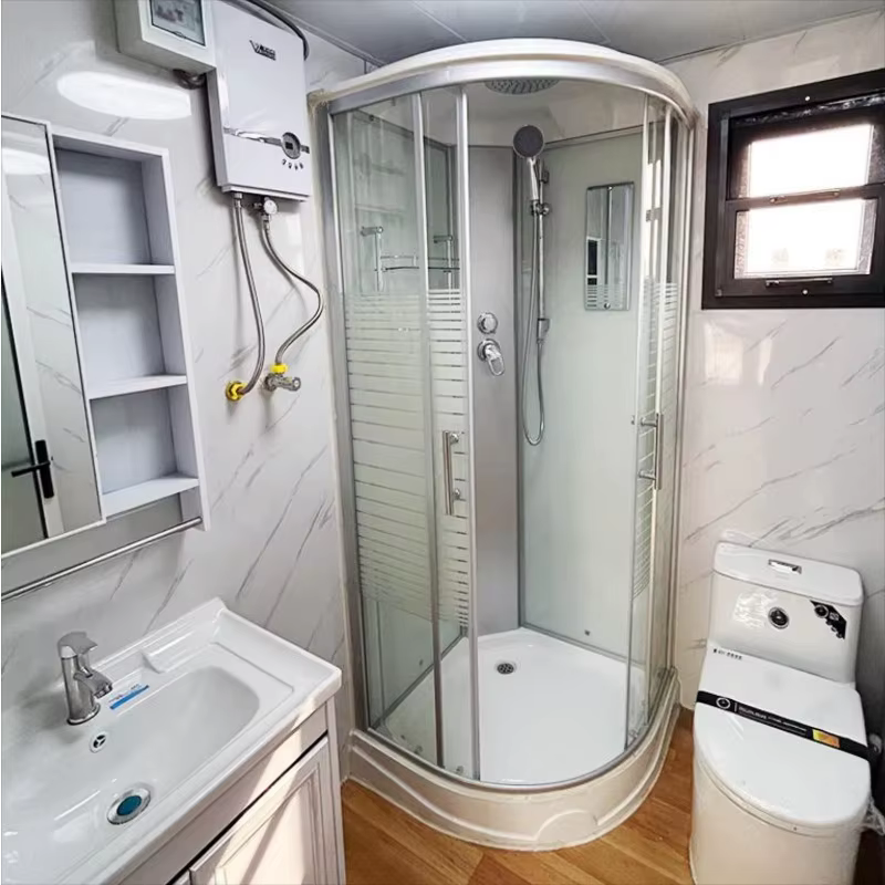 Maisonnette personnalisée luxueuse, maison préfabriquée personnalisable pour villa haut de gamme, hôtel ou appartement, avec une disposition unique.