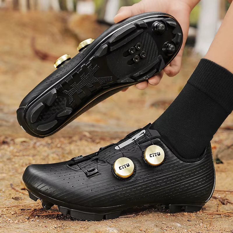 Baskets de cyclisme crampons chaussures homme pédale plate vtt chaussure de vélo vitesse