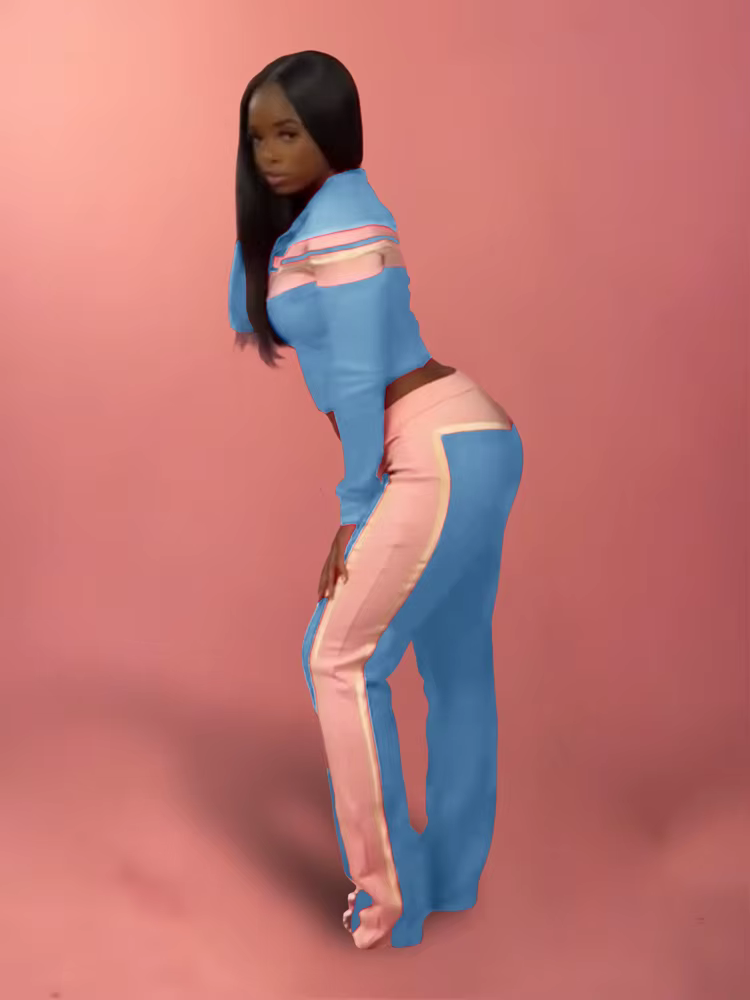 Tendance 2025 femmes entraînement Jogging costumes bustier tubulaire veste pantalons ensembles dames Streetwear rayé survêtement 3 pièces ensemble de gymnastique tenues