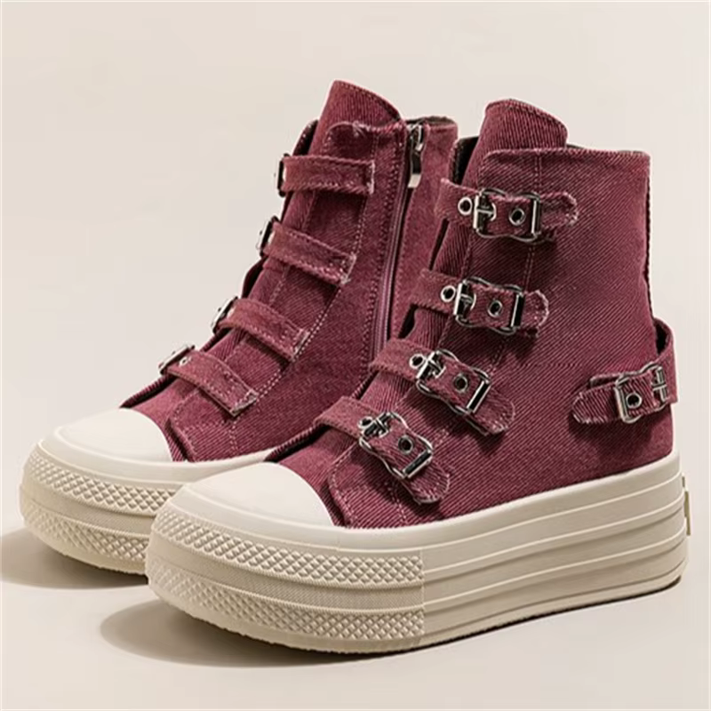 Chaussures en toile montantes pour femmes