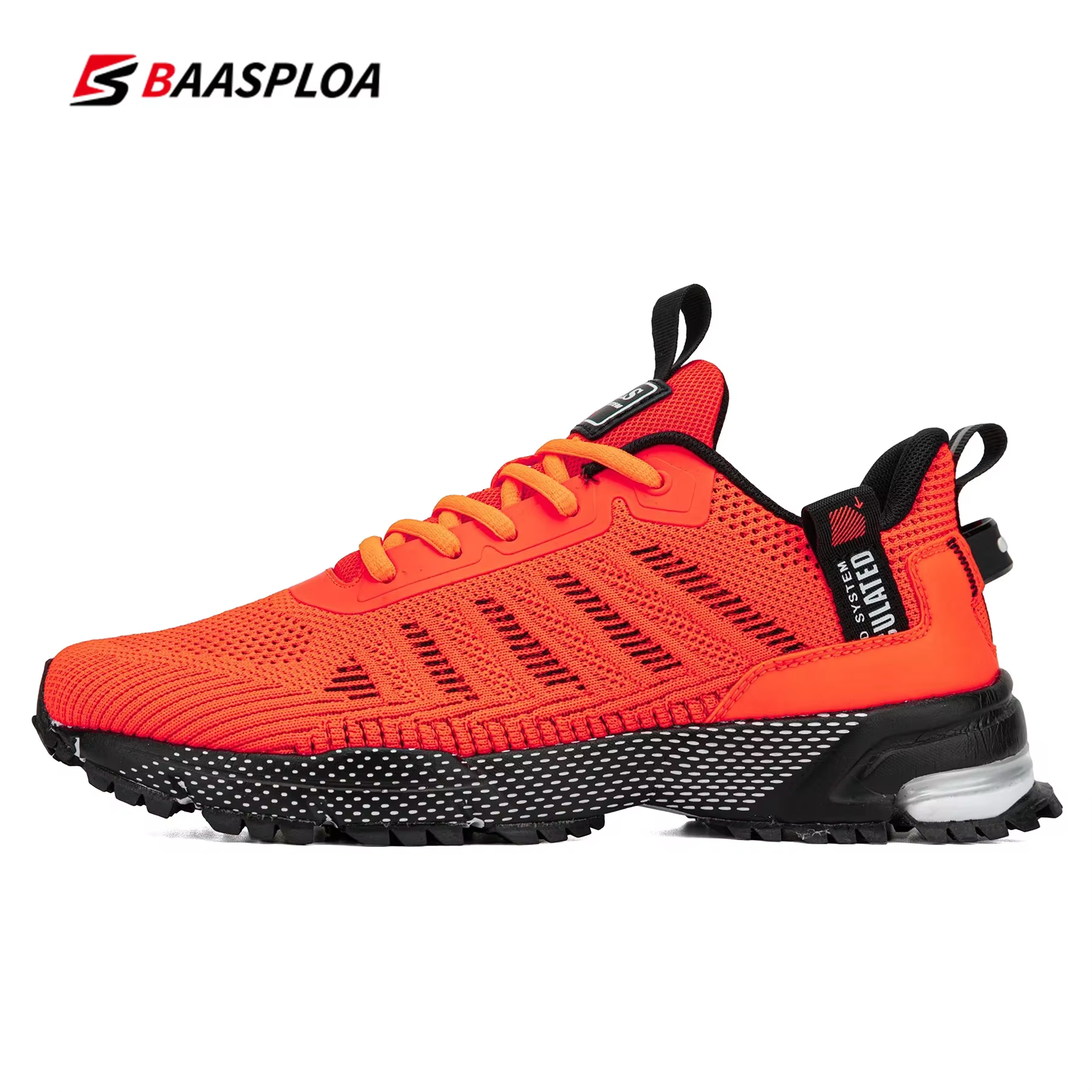 Baasploa chaussures de course pour hommes baskets légères homme concepteur maille Sneaker à lacets mâle respirant sport chaussure de Tennis