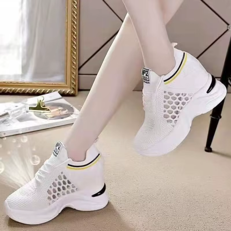 Baskets Respirantes à Lacets pour Femme
