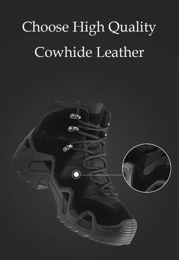 Hommes décontracté chasse bottines en plein air tactique randonnée homme botte