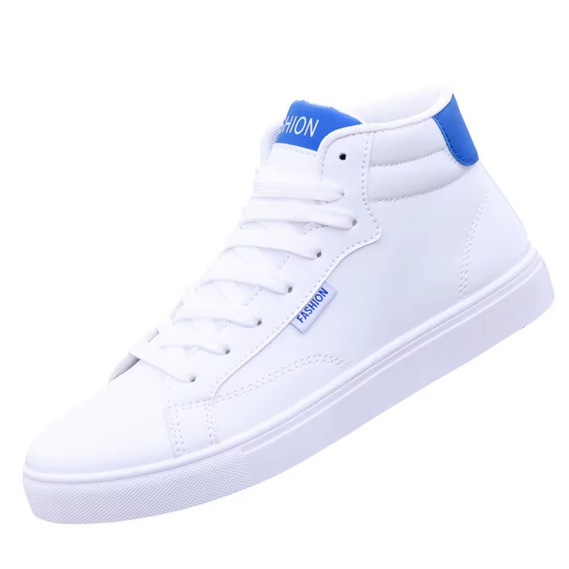 Baskets blanches en Faux cuir pour hommes