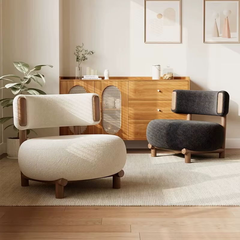 Fauteuils de salon modernes et confortables, chaises douces et mignonnes pour la salle à manger, fauteuils de bureau nordiques relaxants, mobilier de maison