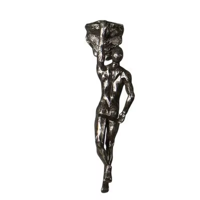 Athlète escalade homme résine fond tenture murale décoration Sculpture Statue figurines présent décor rétro
