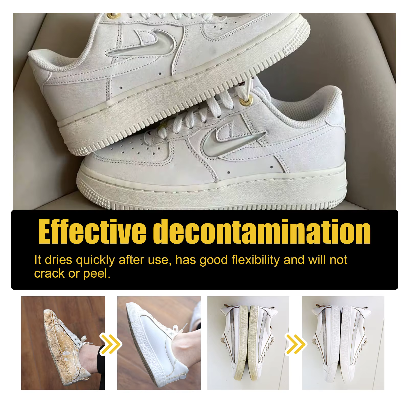 Nettoyant pour chaussures blanches