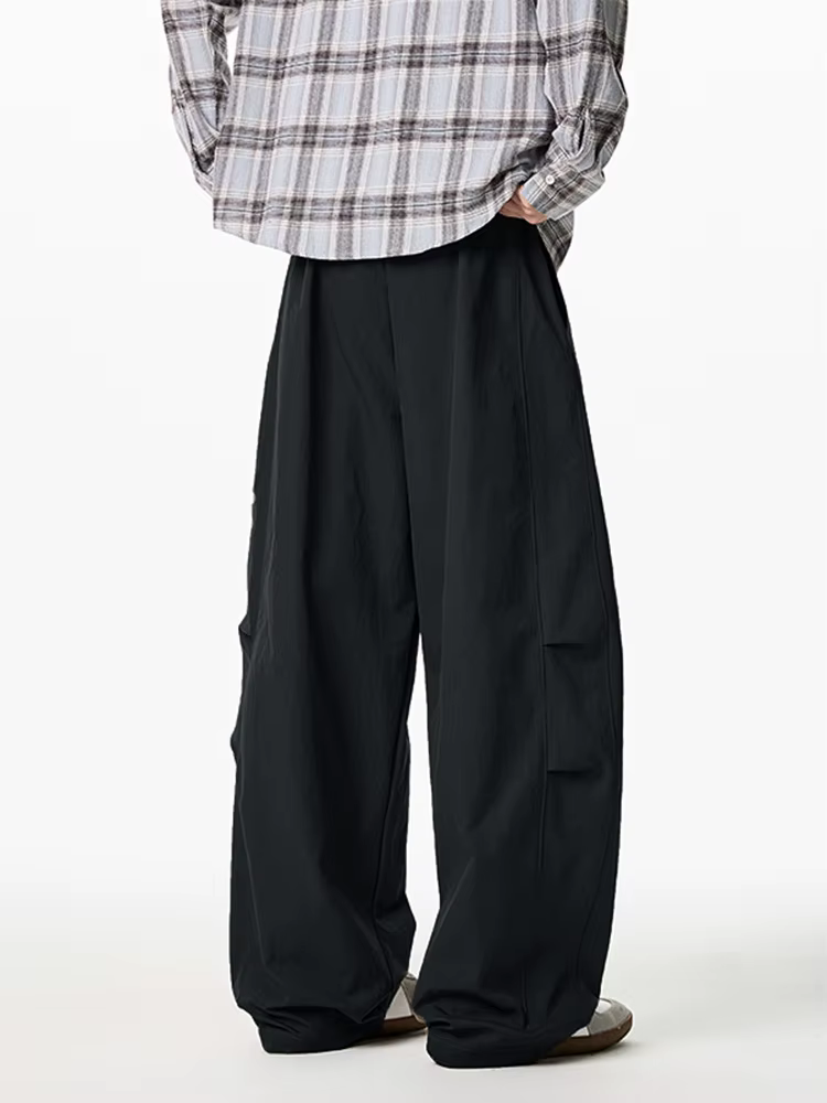 Hommes pantalons décontractés automne Styles japonais lâche Vintage chaud hommes lanterne pantalon mâle surdimensionné mode jambe large pantalon Streetwear