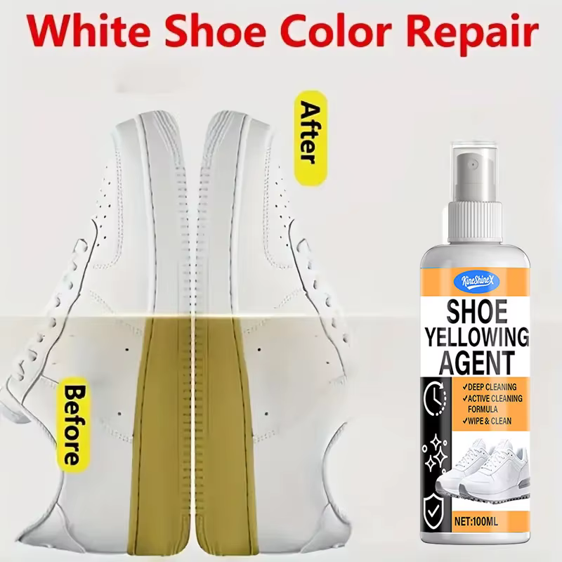 Élimination du jaunissement des chaussures-chaussures jaunes