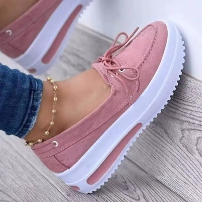 Baskets compensées à plateforme pour femme