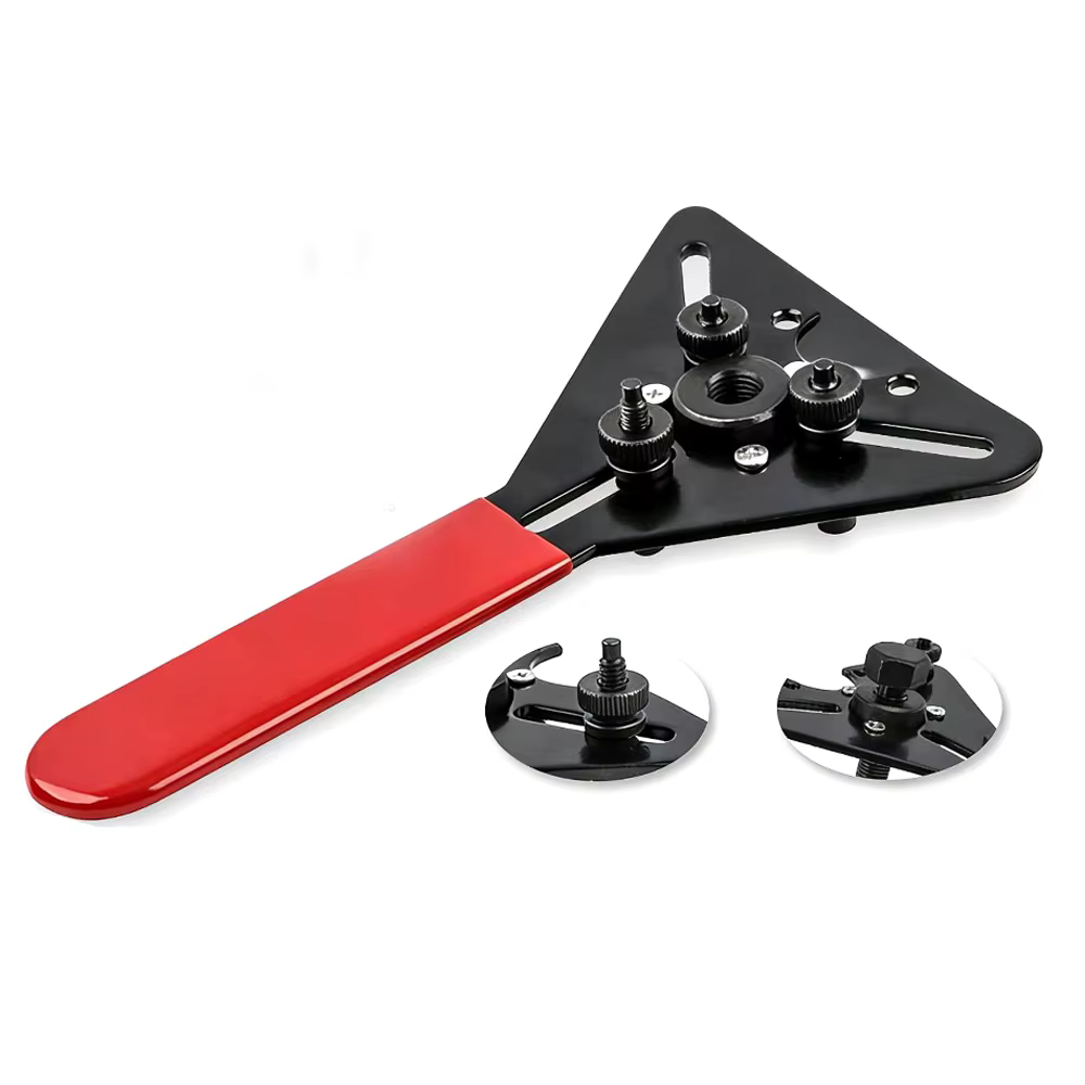 Clé double usage pour démontage d'embrayage de compresseur de climatiseur, outil d'entretien avec ventouse pour tête de pompe fixe élastique