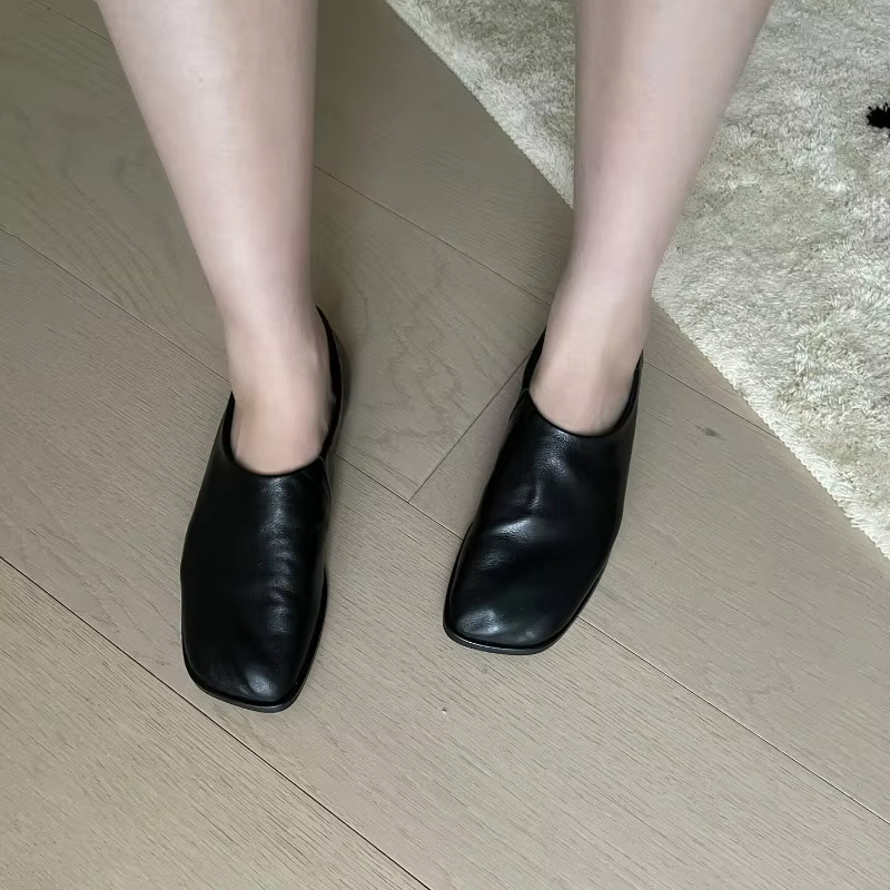 Chaussures plates en peau de mouton ultra-douces pour femme