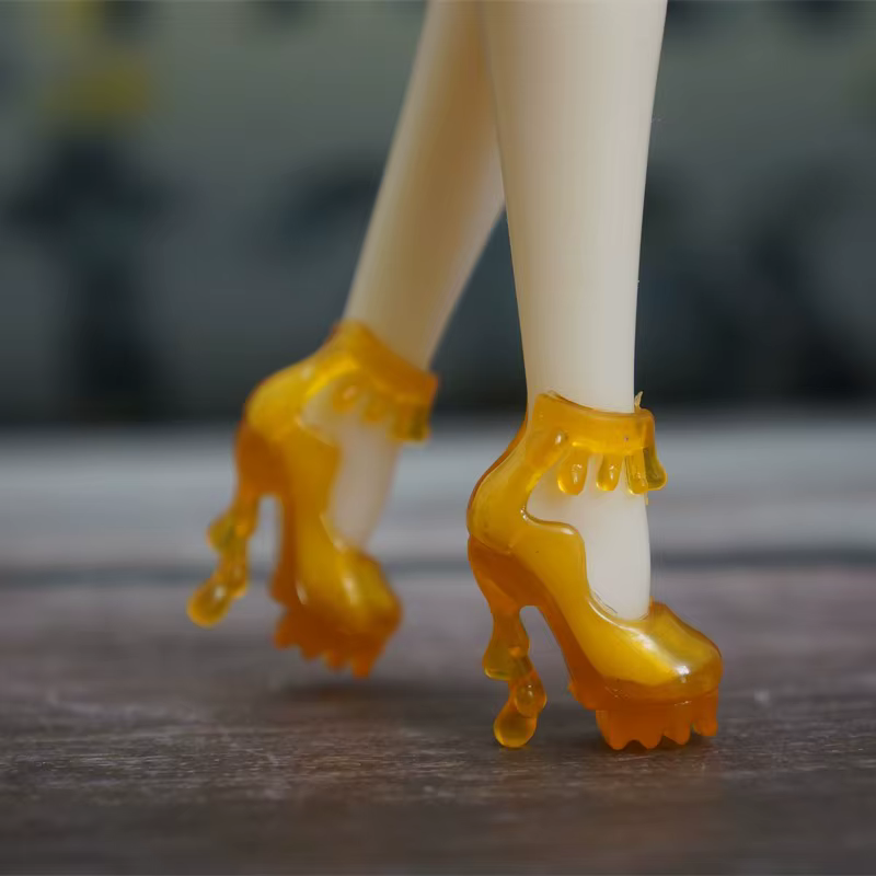 Chaussures plates à talons hauts pour filles, sandales à la mode, accessoires pour barbies, 1 paire