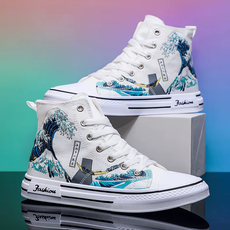 Chaussures de planche pour hommes 2025 mode nouvelle maille respirant anti-dérapant étudiant