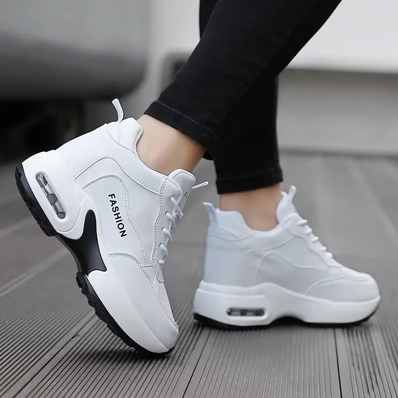 Chaussures de course à coussin de 8cm pour femmes