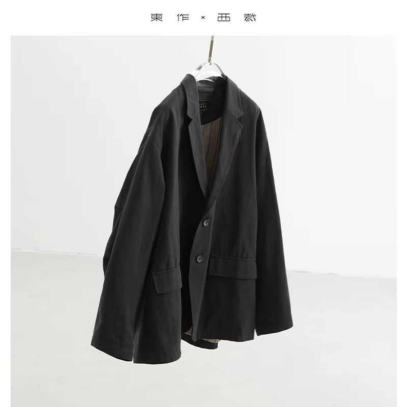 Blazer Oversize Femme 100% Coton Style Décontracté Ample et Confortable Nouvelle Collection Automne Hiver 2025