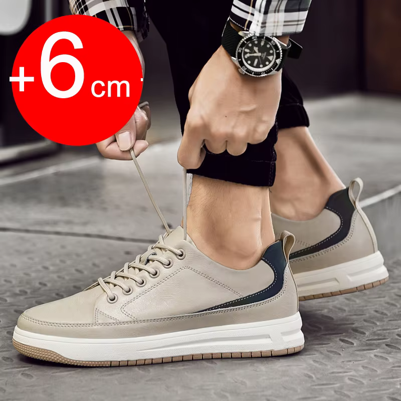 Chaussures rehaussantes en cuir pour hommes