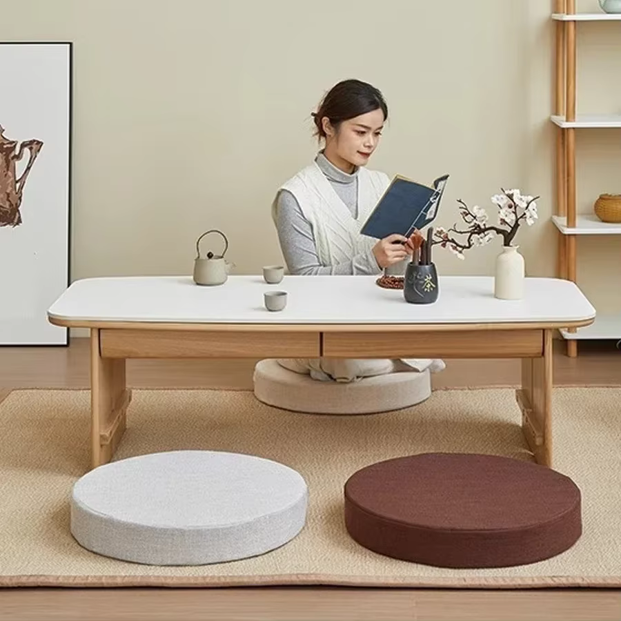 Chaise Tatami de style japonais, lit de chambre, coussin de siège pour la détente, chaise pliante portable pour baie vitrée, canapé paresseux, chaise sans pieds avec dossier