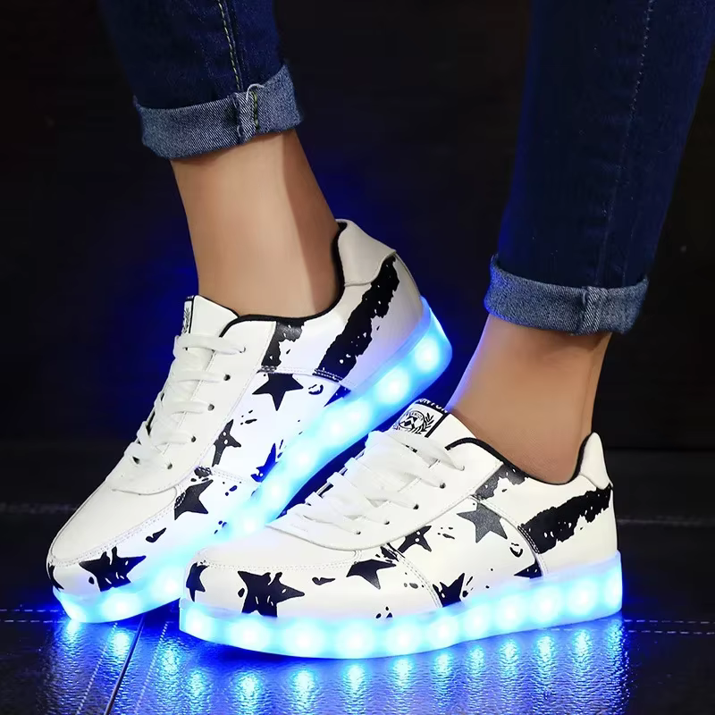 Baskets lumineuses pour femmes chaussures