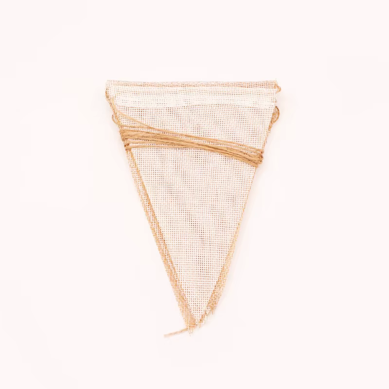 Guirxiété en toile de jute pour enfants, bannière Khali, décoration en lin, fanion crème café, mariage, premier anniversaire, baby shower