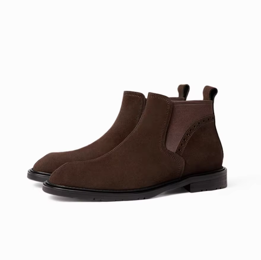 Bottes Chelsea classiques de style vintage pour hommes ; simples et élégantes
