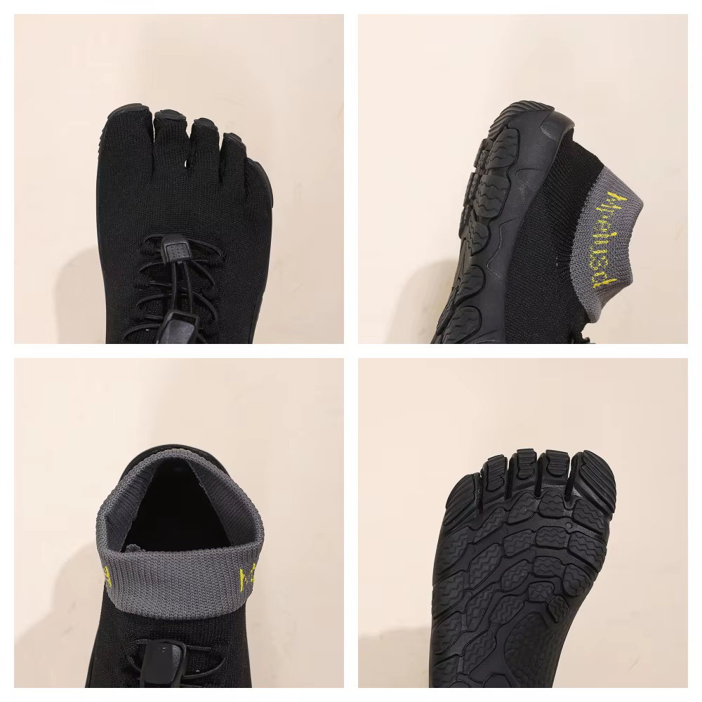 Grandes tailles Chaussures à Cinq Doigts Femme Baskets Barefoot Minimalistes pour Fitness Yoga Gym