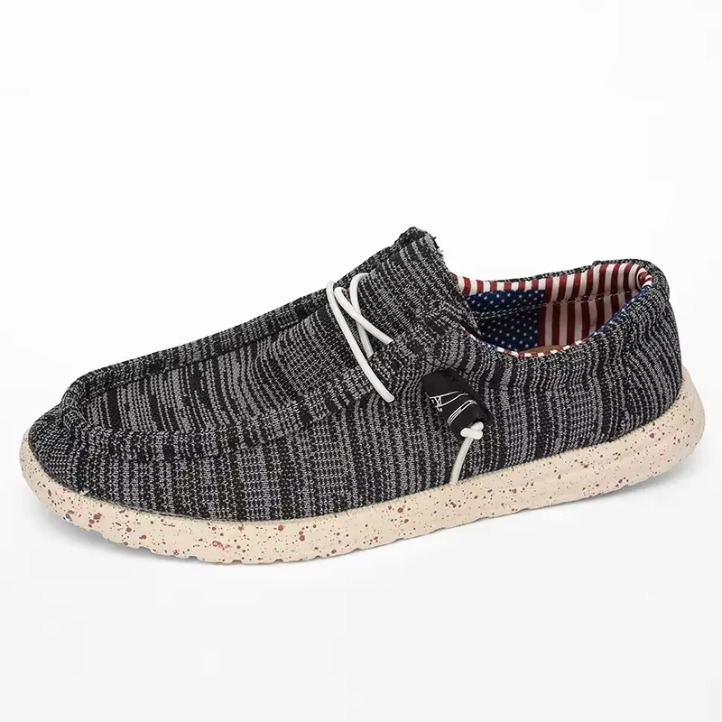 Mocassins bateau respirants pour hommes 2026 – Chaussures décontractées légères en toile à lacets – Zapatos Para Hombre