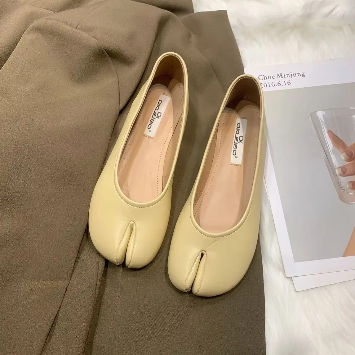 Mocassins plats marron pour femmes