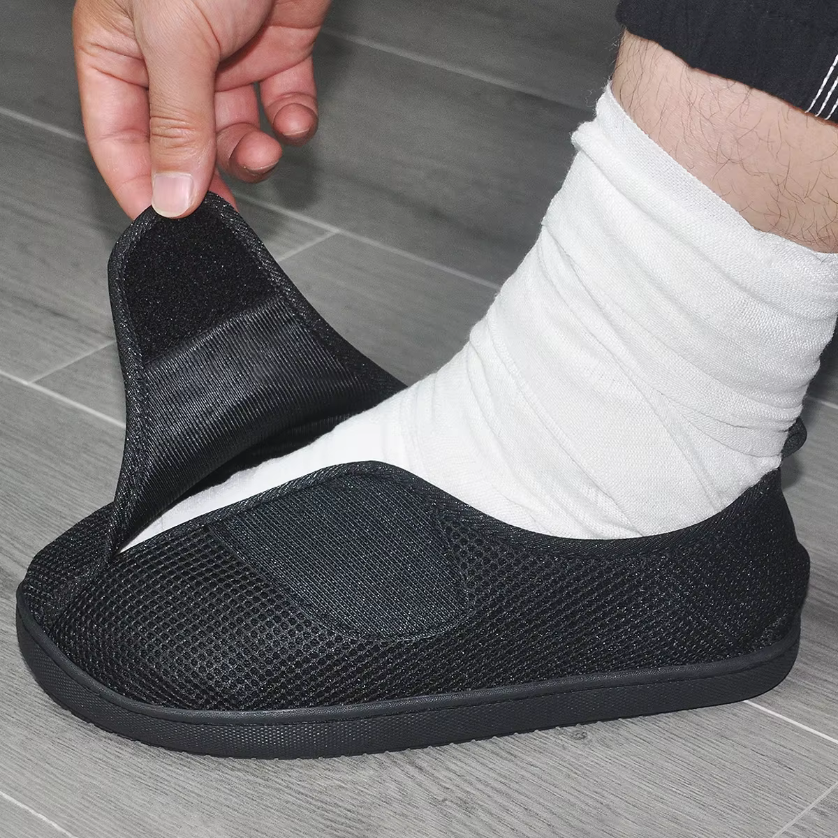 Chaussures de santé hommes pieds larges