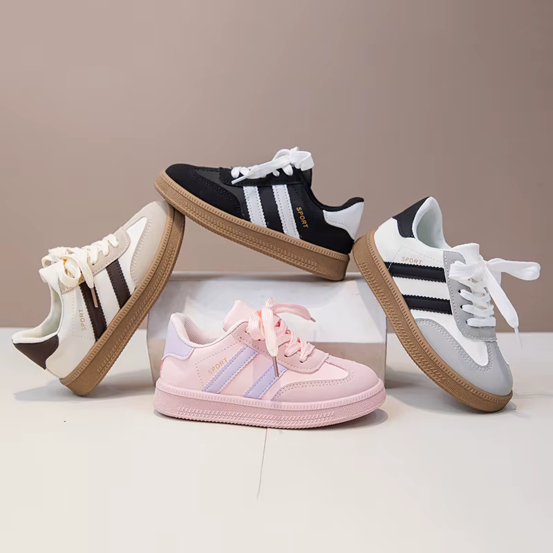 Chaussures De planche pour enfants baskets pour garçons 3-18 ans kaki