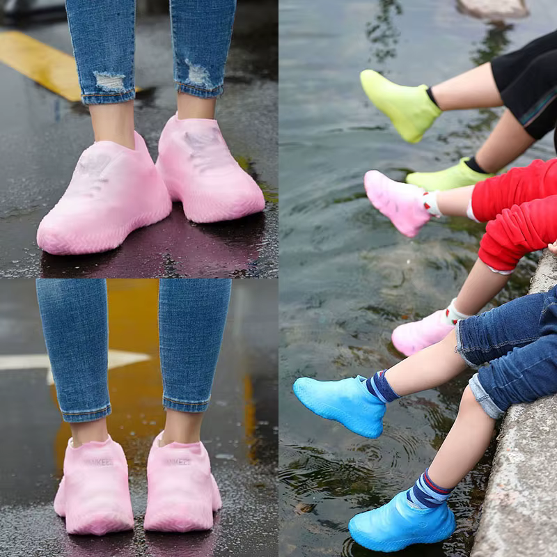 Couvre-chaussures imperméables réutilisables en silicone