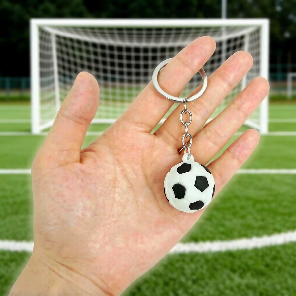 Nouveaux accessoires porte-clés de basketball et de football en forme de ballons de dessin animé, mini décorations de ballons réalistes, accessoires de voiture