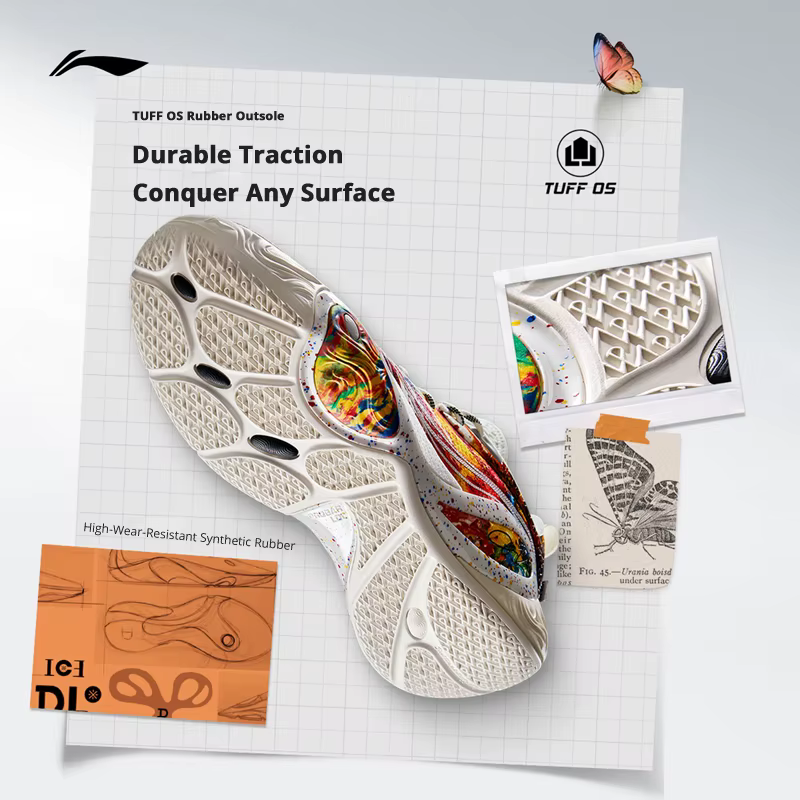 Li-Ning WADE DLO 1 Chaussures de basket-ball pour hommes BOOM Légères Absorption des chocs