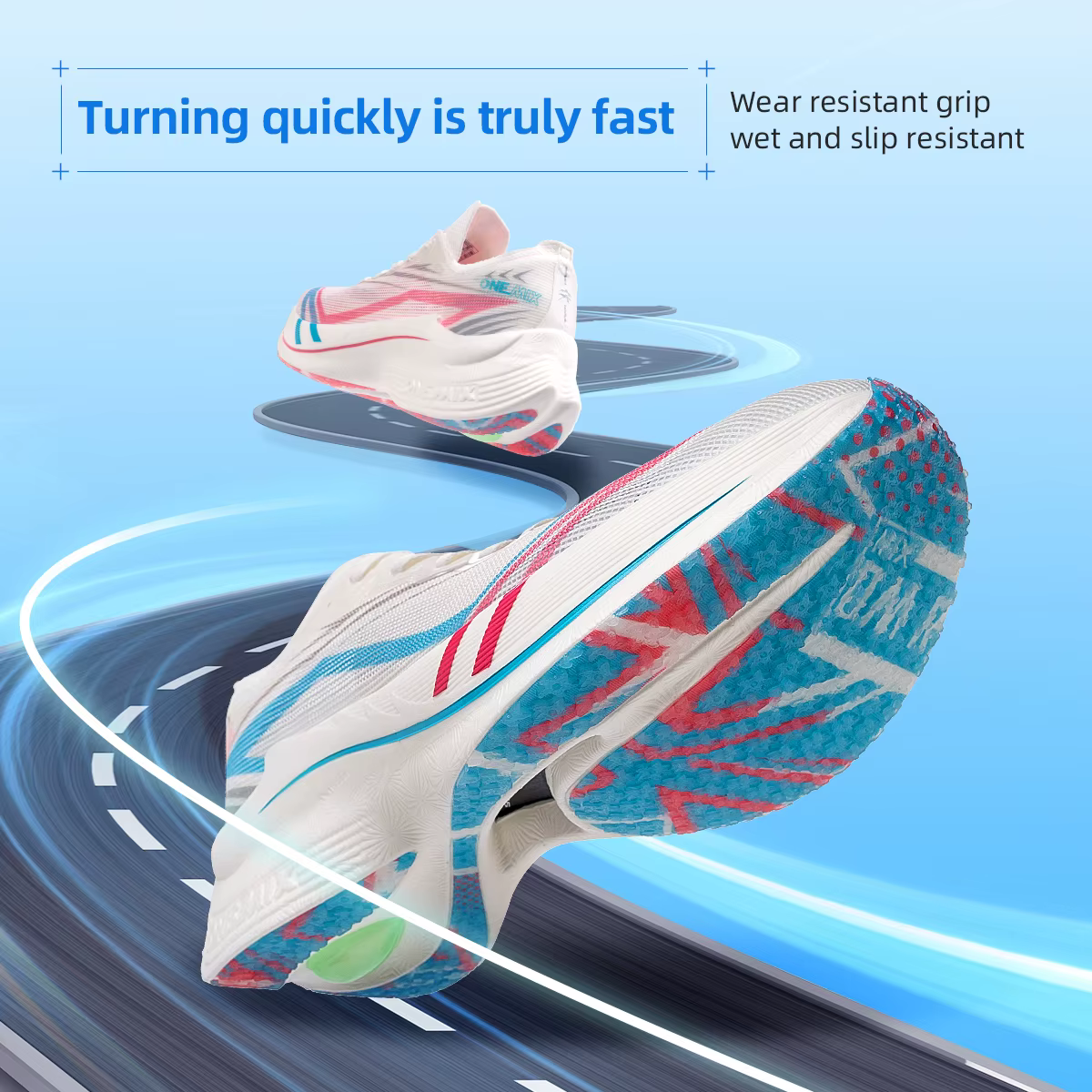 ONEMIX 2026 Tupo Nouvelle Chaussure de Course Marathon à Plaque Carbone Pro Tests Support Stable Amortissement Ultraléger Rebond Sneakers