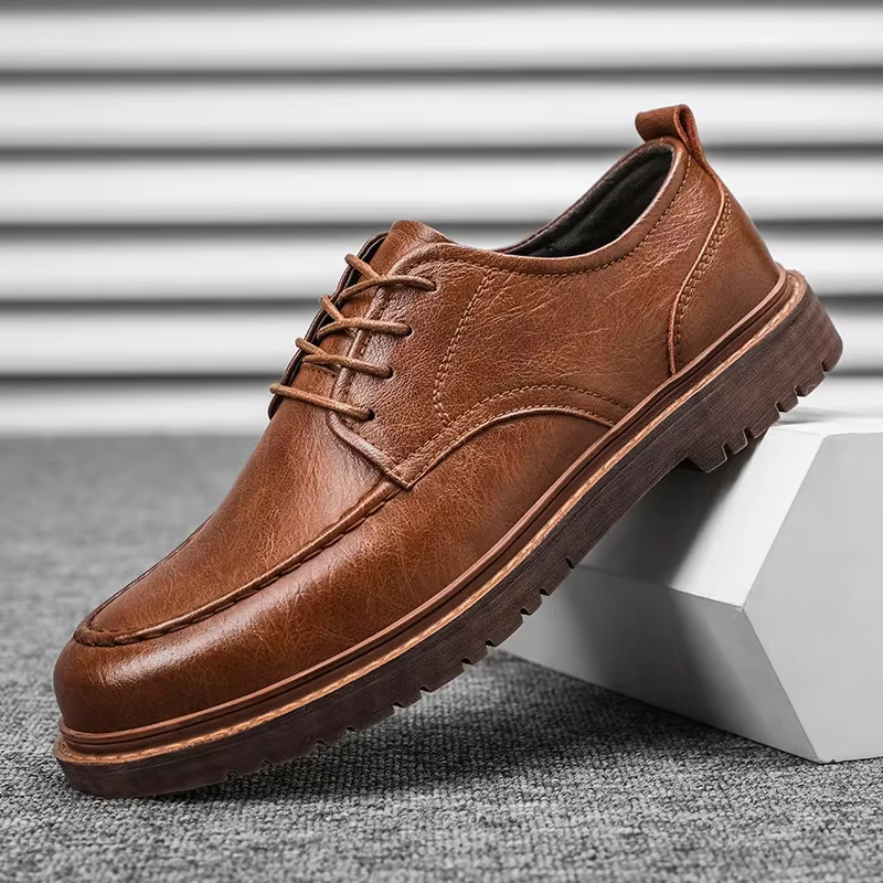 Automne nouveaux hommes en cuir décontraï chaussures richelieu luxueux