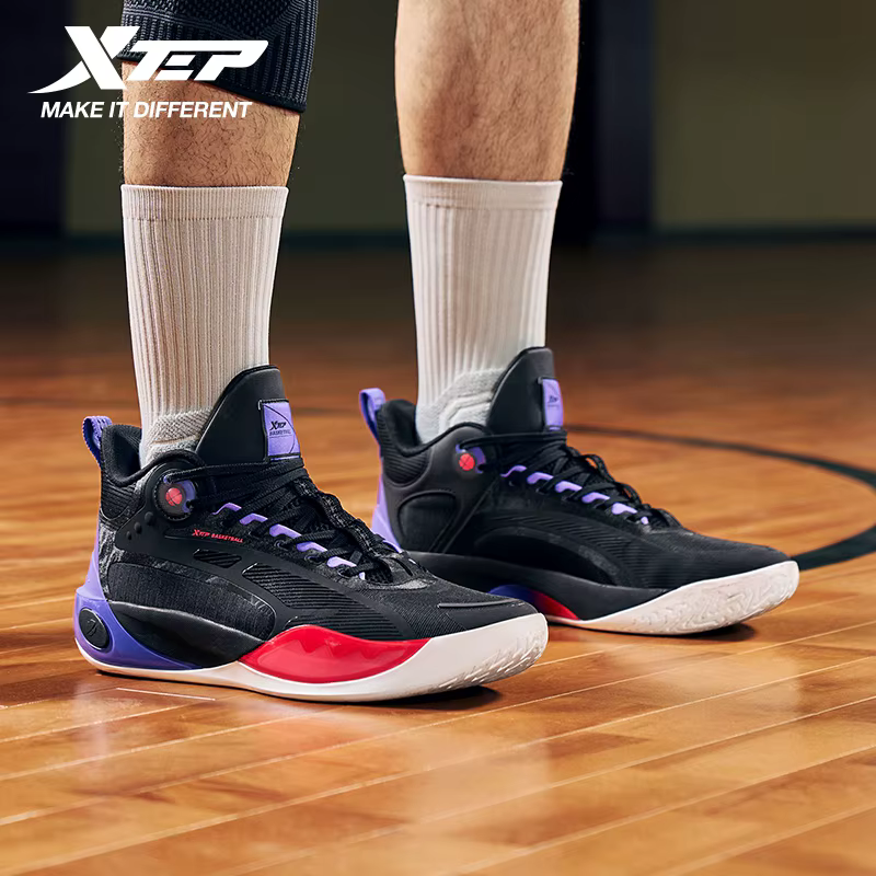 Xtep chaussures de basket hommes 2025 été résistant à l'usure respirant stabilité élastique léger baskets pour homme 875319120003