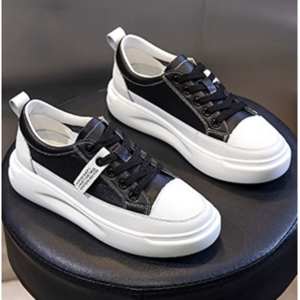 Baskets en cuir pour femme