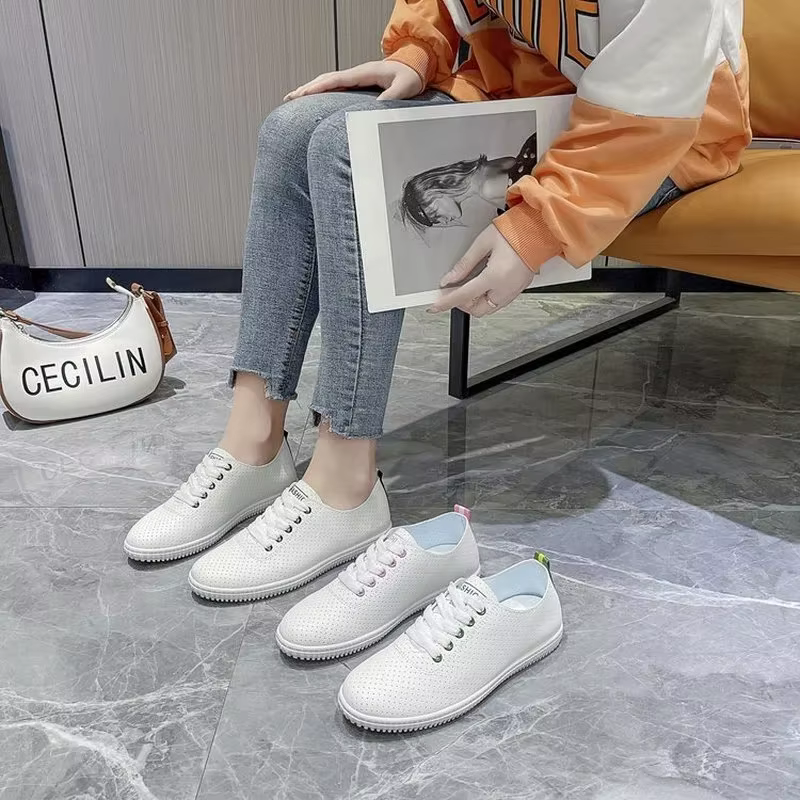 Chaussures vulcanisées pour femmes, respirantes, confortables, chaussures de sport de plein air, de course, d'été, à la mode, semelle épaisse
