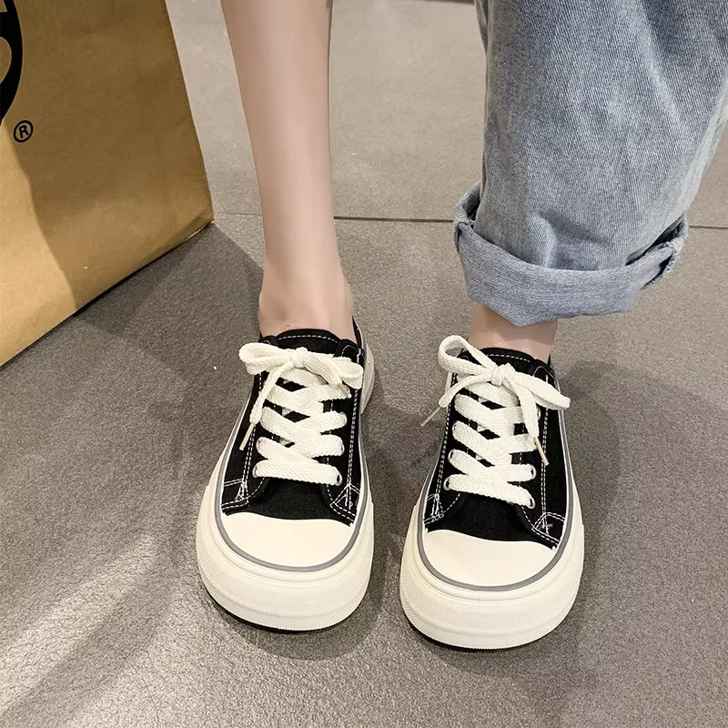 Chaussures en toile à enfiler pour femmes
