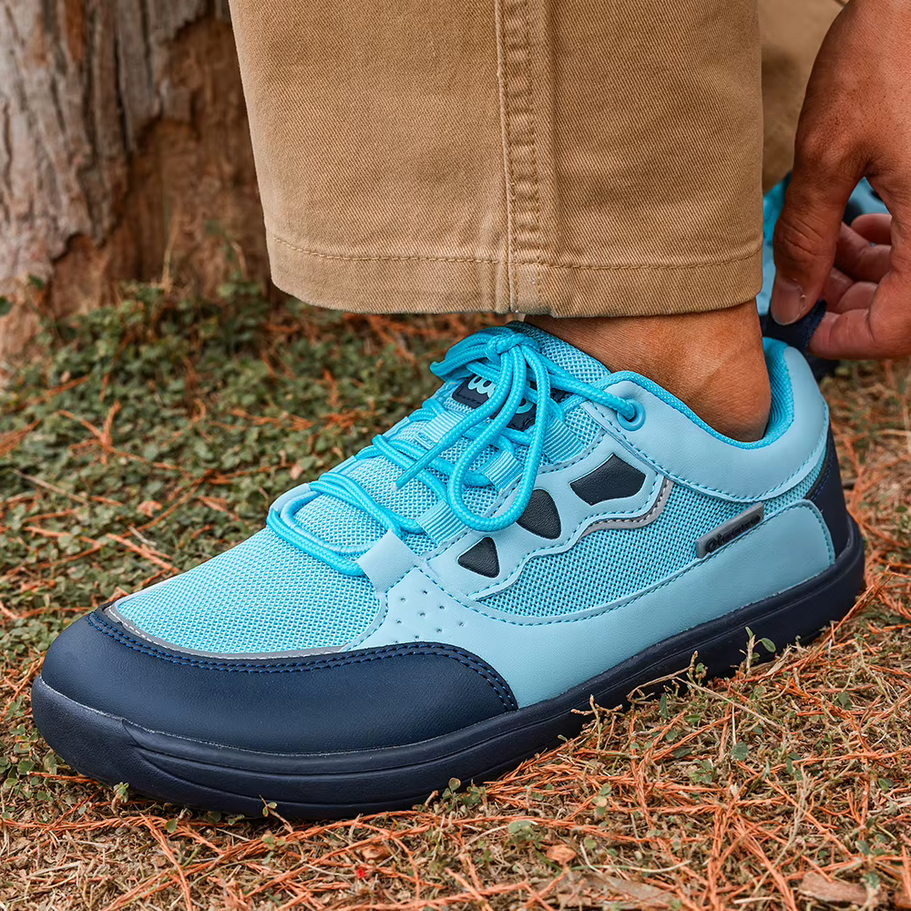 Oiaano pieds nus bout large homme chaussures loisirs Sneaker maille à lacets respirant confort léger sport marche course randonnée