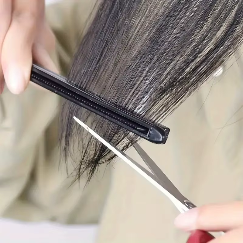 Peigne en V pour coiffure - Outil de finition et de lissage des cheveux - Clip spécial pour perruques