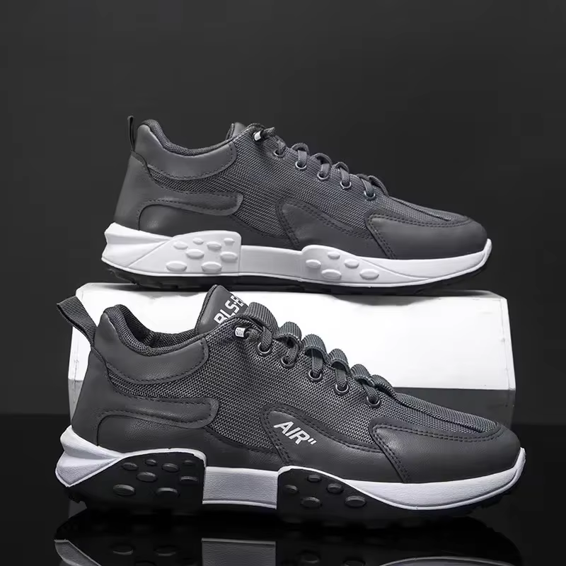 Semelle épaisse hommes baskets mode homme chaussure polyvalente vulcanisée